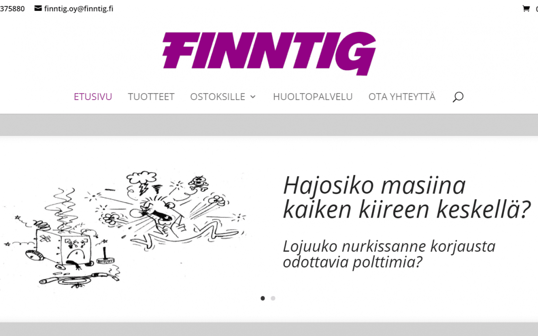 Hitsausalan erikoisliike Finntig Oy:lle uusi verkkokauppa