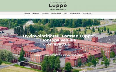 Uusi Hyvinvointihotelli Luppo avasi kotisivut